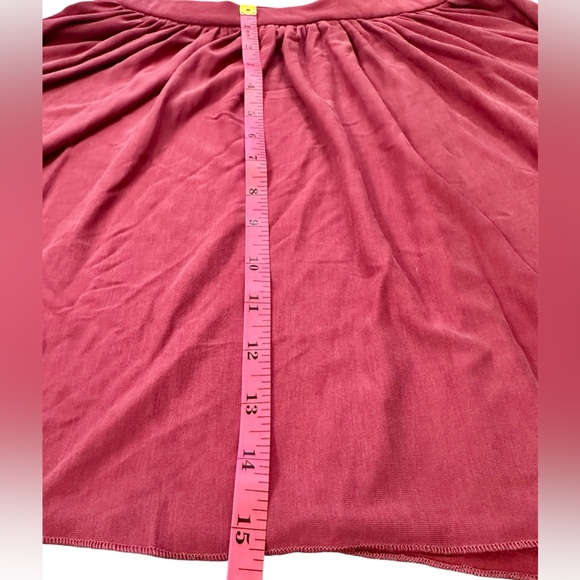 Maroon High Waisted Circle Skater Skirt in size Medium - Picture 5 of 6